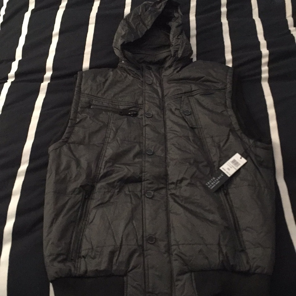 Truth substance vest with hoodie.